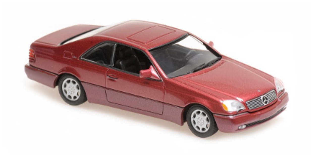 1/43 Minichamps 1992 Mercedes-Benz 600 SEC Coupe (Red Metallic) Car Model