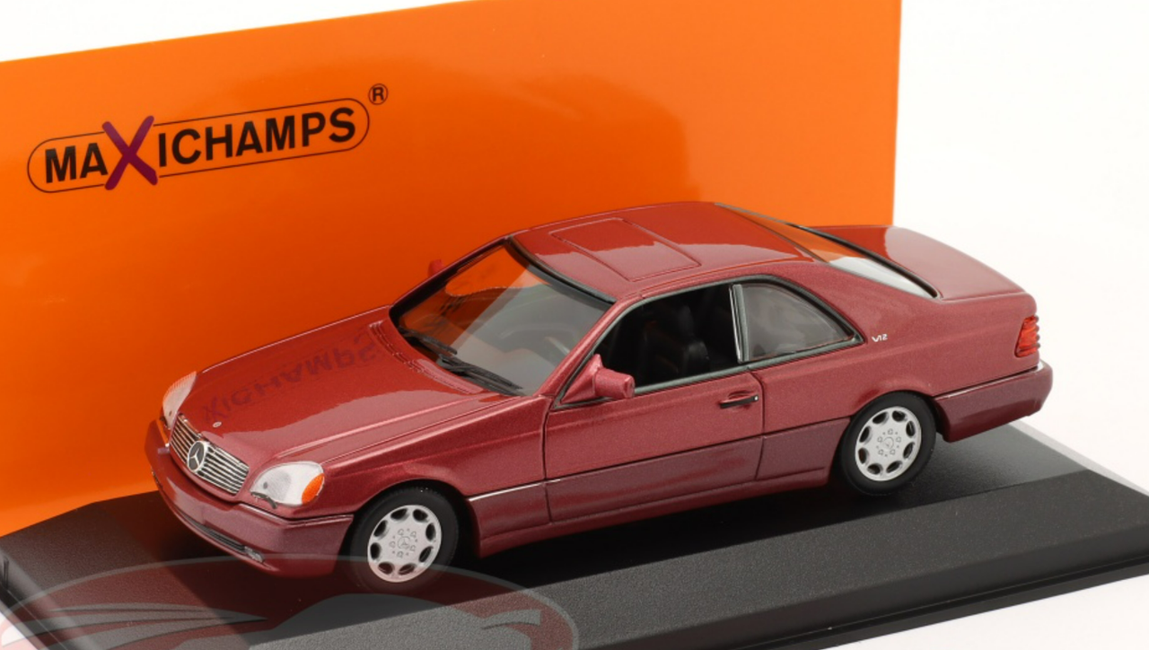 1/43 Minichamps 1992 Mercedes-Benz 600 SEC Coupe (Red Metallic) Car Model
