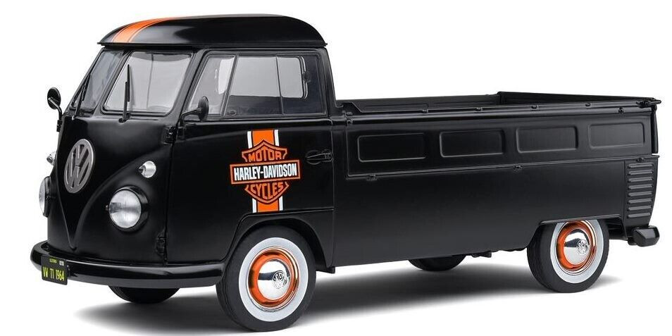 1/18 Solido 1950 Volkswagen VW T1 Pick-Up Harley-Davidson (Black