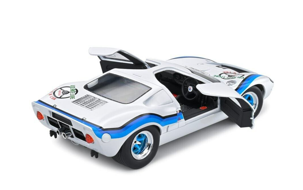 1/18 Solido 1973 Ford GT40 MK I #19 Winner Angola Championship Emilio Marta Diecast Car Model