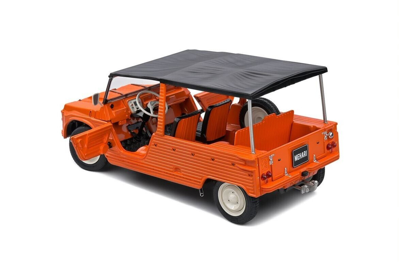 1/18 Solido 1969 Citroen Mehari Mk1 (Orange) Diecast Car Model