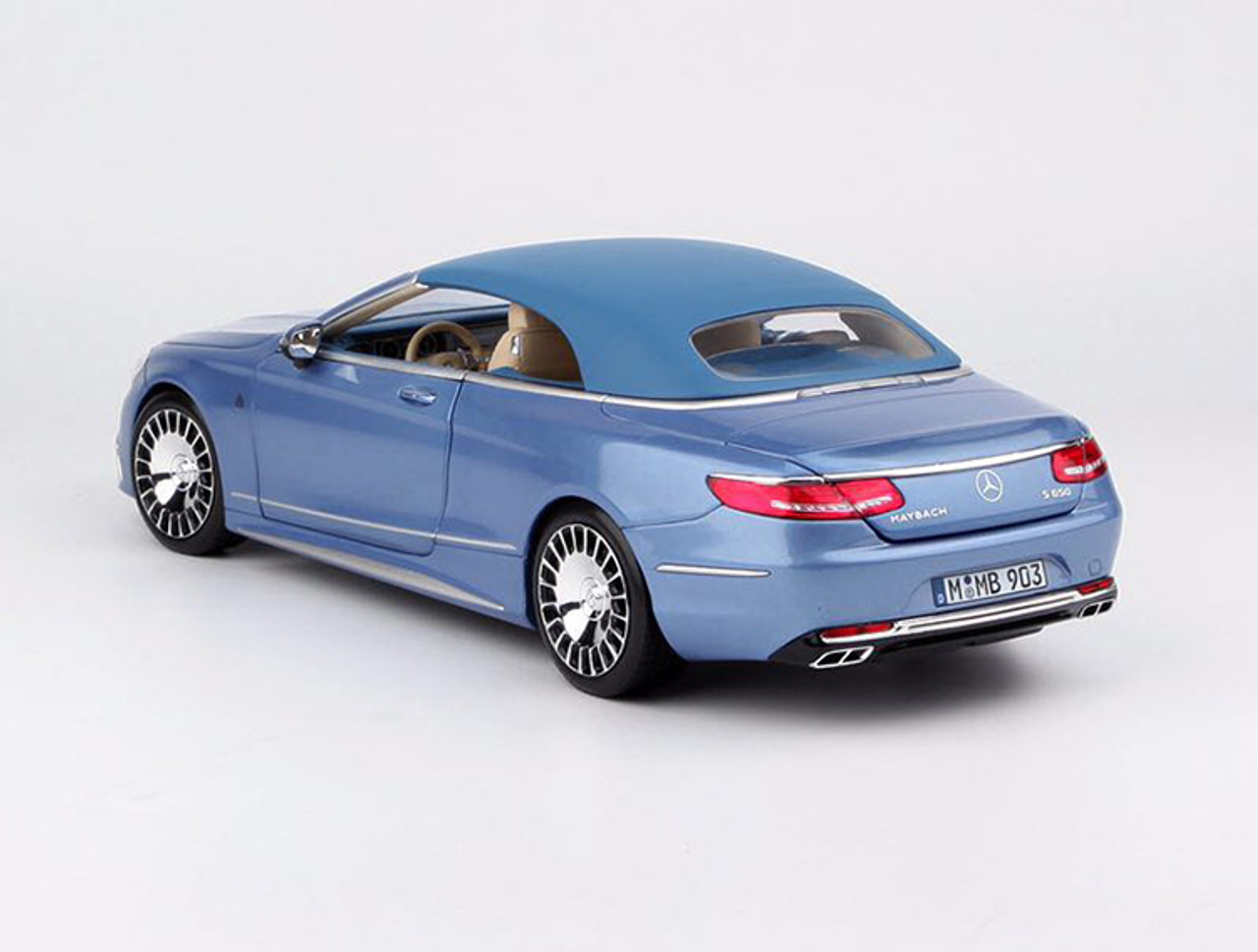 1/18 Dealer Edition Mercedes-Benz MB Maybach S-Class S-Klasse S650 Coupe Convertible (Blue) Diecast Car Model