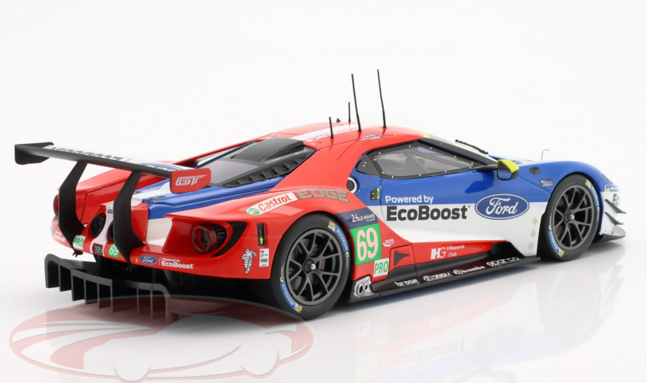 1/18 Ixo 2016 Ford GT #69 24h LeMans Ford Chip Ganassi Team USA Ryan Briscoe, Richard Westbrook, Scott Dixon Car Model