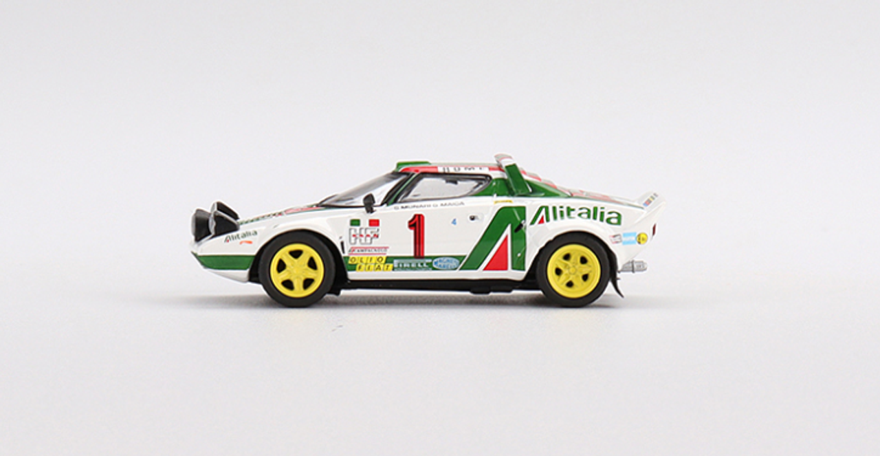  1/64 MINI GT Lancia Stratos HF 1977 Rally MonteCarlo Winner #1