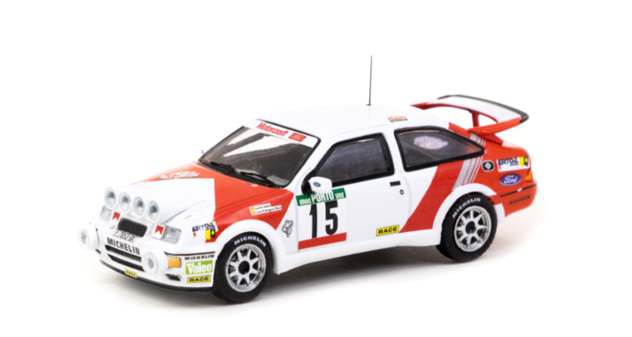 1/64 Tarmac Works Ford Sierra RS Cosworth Rallye de Portugal - Vinho do Porto 1988 Carlos Sainz / Luis Moya