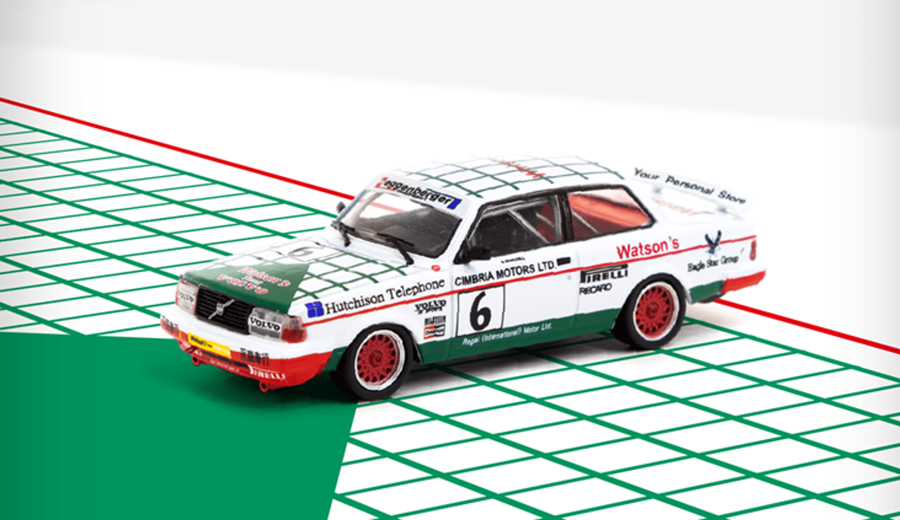 1/64 Tarmac Works Volvo 240 Turbo Macau Guia Race 1985 Winner Gianfranco Brancatelli 