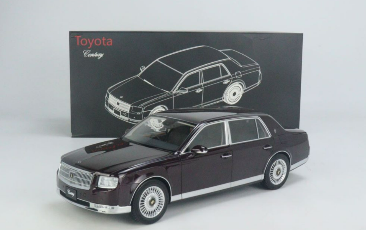 1/18 LCD Toyota Century (Maroon Dark Red) Diecast Car Model