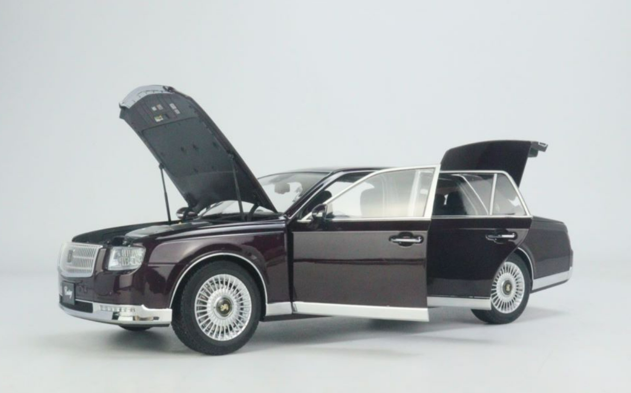 1/18 LCD Toyota Century (Maroon Dark Red) Diecast Car Model