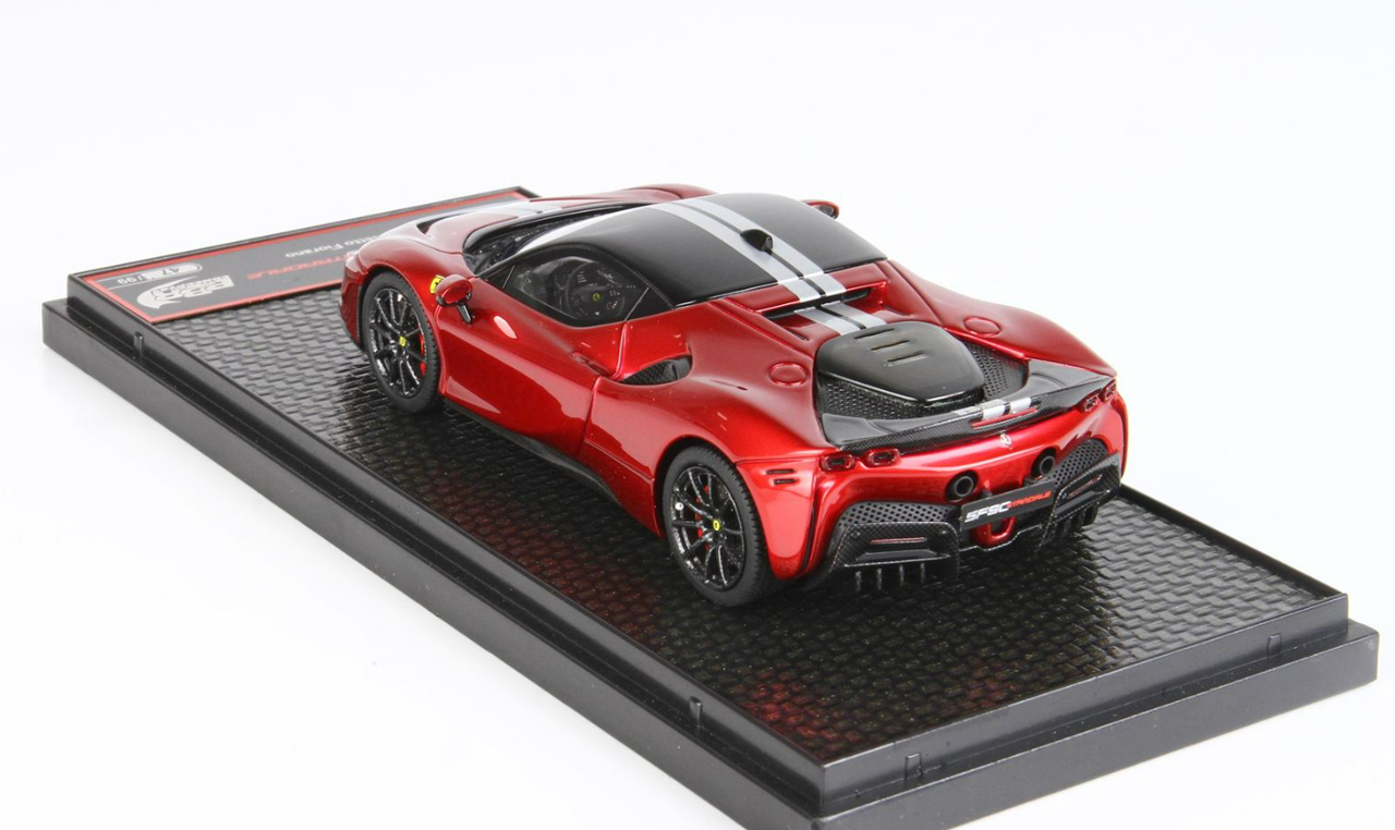 通販セールルックスマート 1/43 フェラーリ SF90 ストラダーレ ハイブリッド 1000hp 2019 Looksmart 1:43 Ferrari STRADALE HYBRID ROSSO SCUDERIA 乗用車