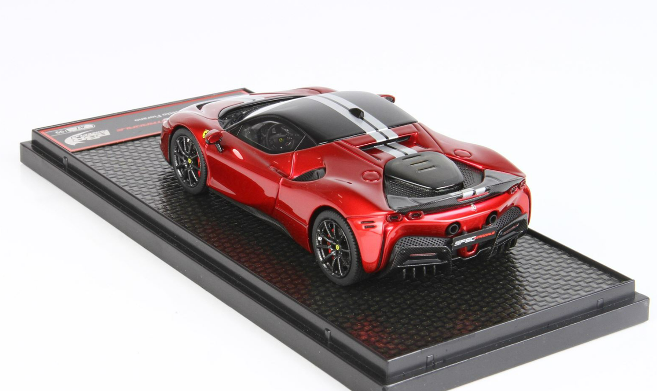 1/43 BBR Ferrari SF90 Stradale Pack Fiorano (Fire Red) Resin Car Model Limited 99 Pieces
