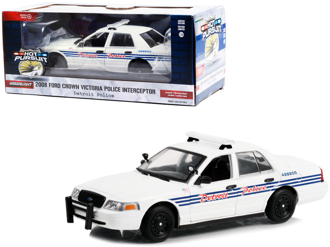 在庫得価1/24 Ford Crown Victoria police interceptor 4台セット NYPD LAPD CHP クラウン ビクトリア GreenLight 商用車、公用車