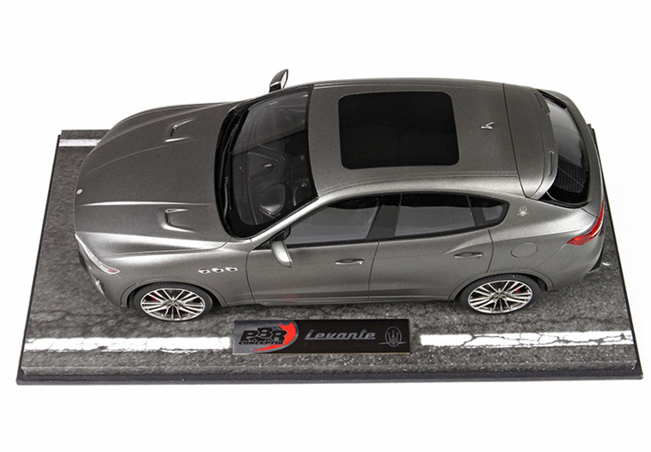 1/18 BBR Maserati Levante Trofeo (Matte Grey) Resin Car Model