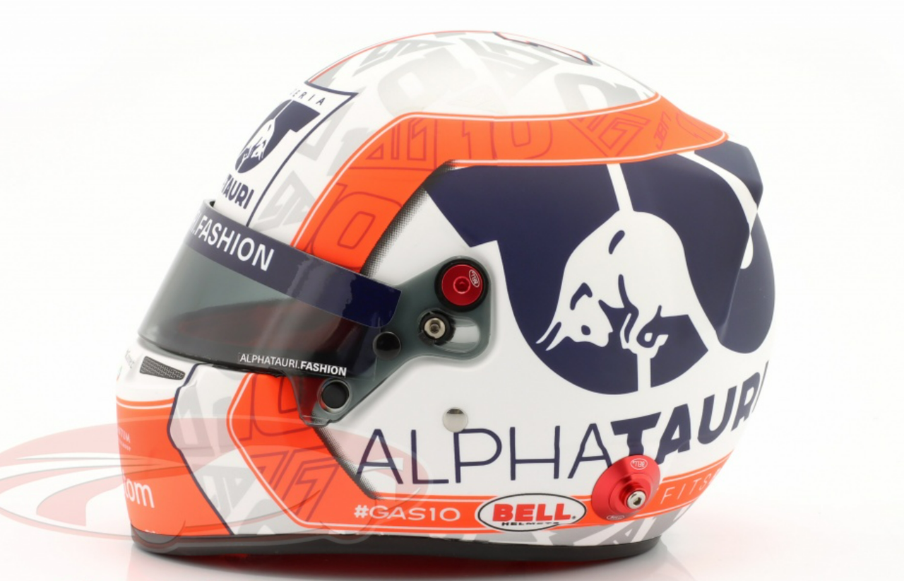 1/2 Bell 2022 Formula 1 Pierre Gasly #10 Scuderia Alpha Tauri Helmet Model