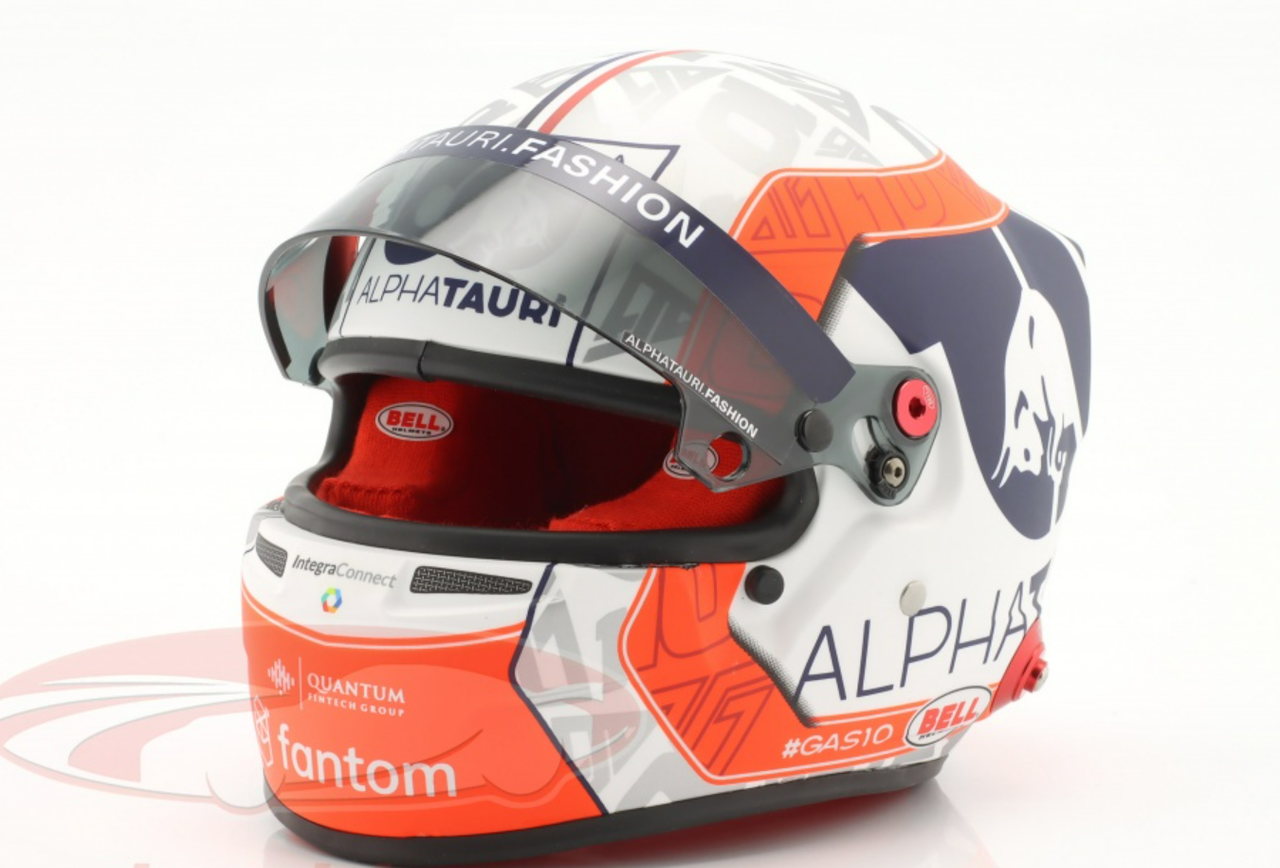 1/2 Bell 2022 Formula 1 Pierre Gasly #10 Scuderia Alpha Tauri Helmet Model