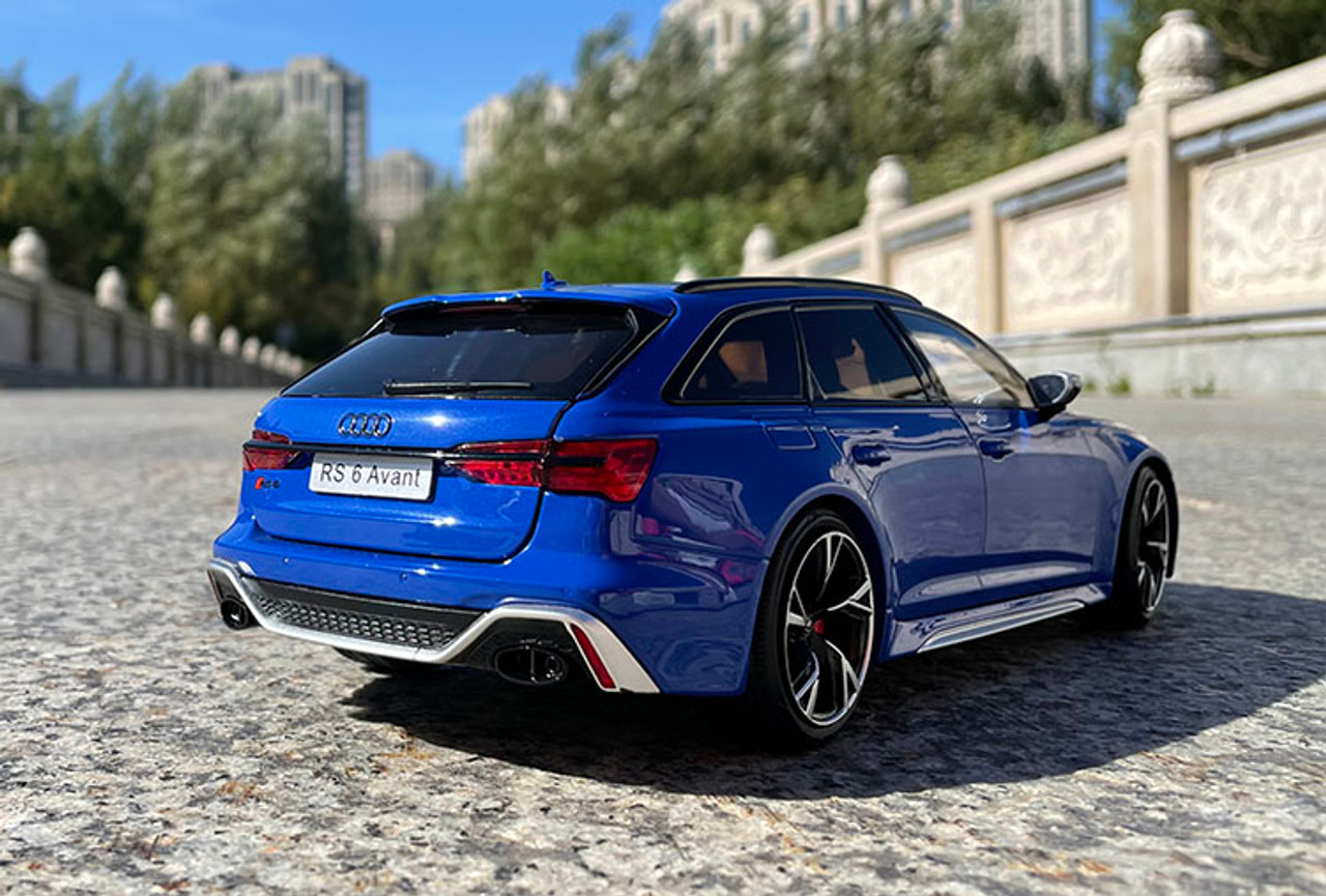 1/18 Kilo Works Audi RS6 C8 (Blue) Full Open Diecast Car