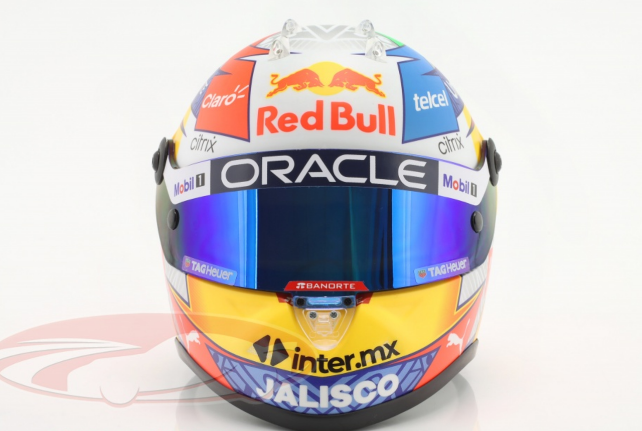 1/2 Schuberth 2022 Formula 1 Sergio Perez #11 Oracle Red Bull Racing Helmet Model