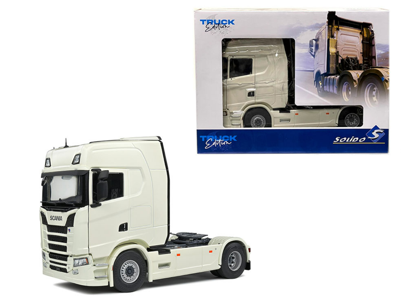 1/24 Solido 2021 Scania S580 Highline Tractor Unit (White) Diecast Car Model