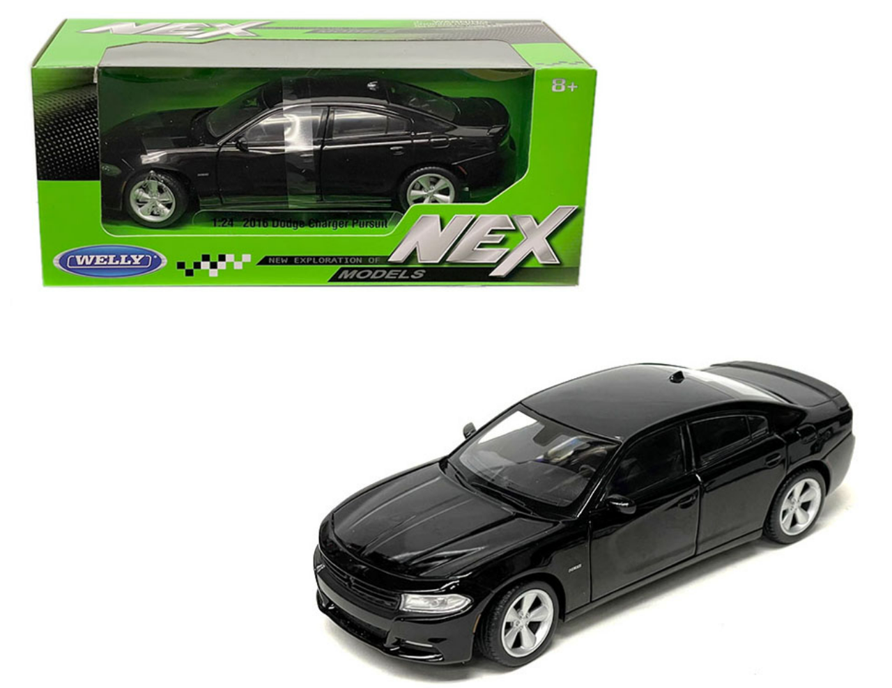 1/24 Welly Dodge Charger R/T (Black) Diecast Car Model