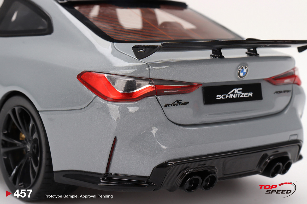 1/18 Top Speed BMW AC Schnitzer M4 Competition (G82) (Brooklyn  Grey Metallic) Resin Car Model