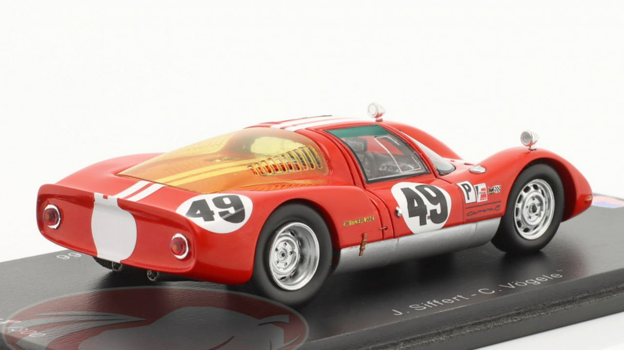 1/43 Spark 1966 Porsche 906 #49 6th 12h Sebring Charles Vögele Jo Siffert, Charles Vögele Car Model