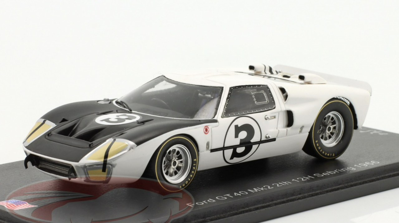 【安売り】★希少 1/43 FORD GT40 Mk.2 LM66 1-2-3位　３キット +貴重デカール４枚 レーシングカー