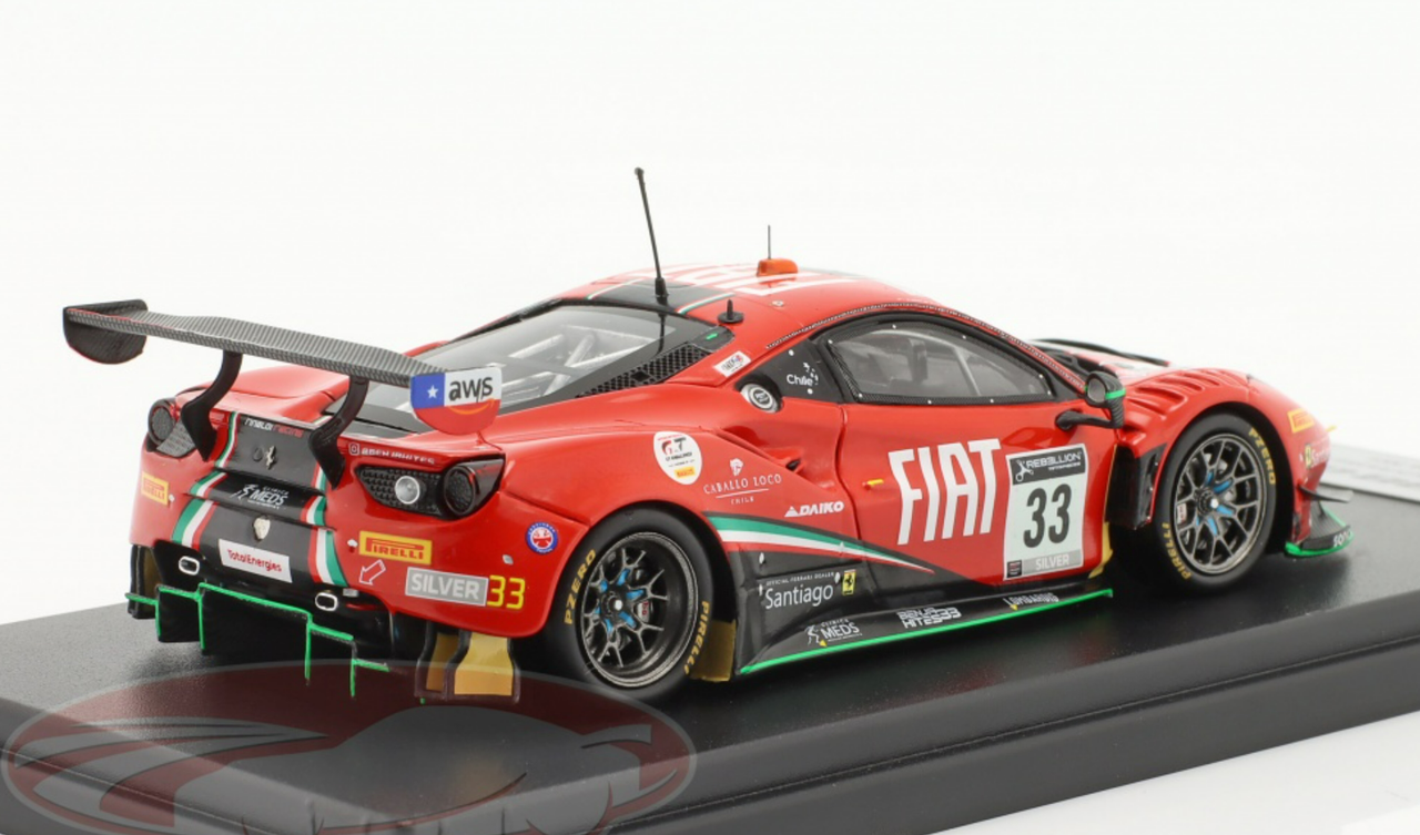 1/43 LookSmart 2021 Ferrari 488 GT3 #33 24h Spa Rinaldi Racing Benja Hites, Fabrizio Crestani, David Peral Car Model