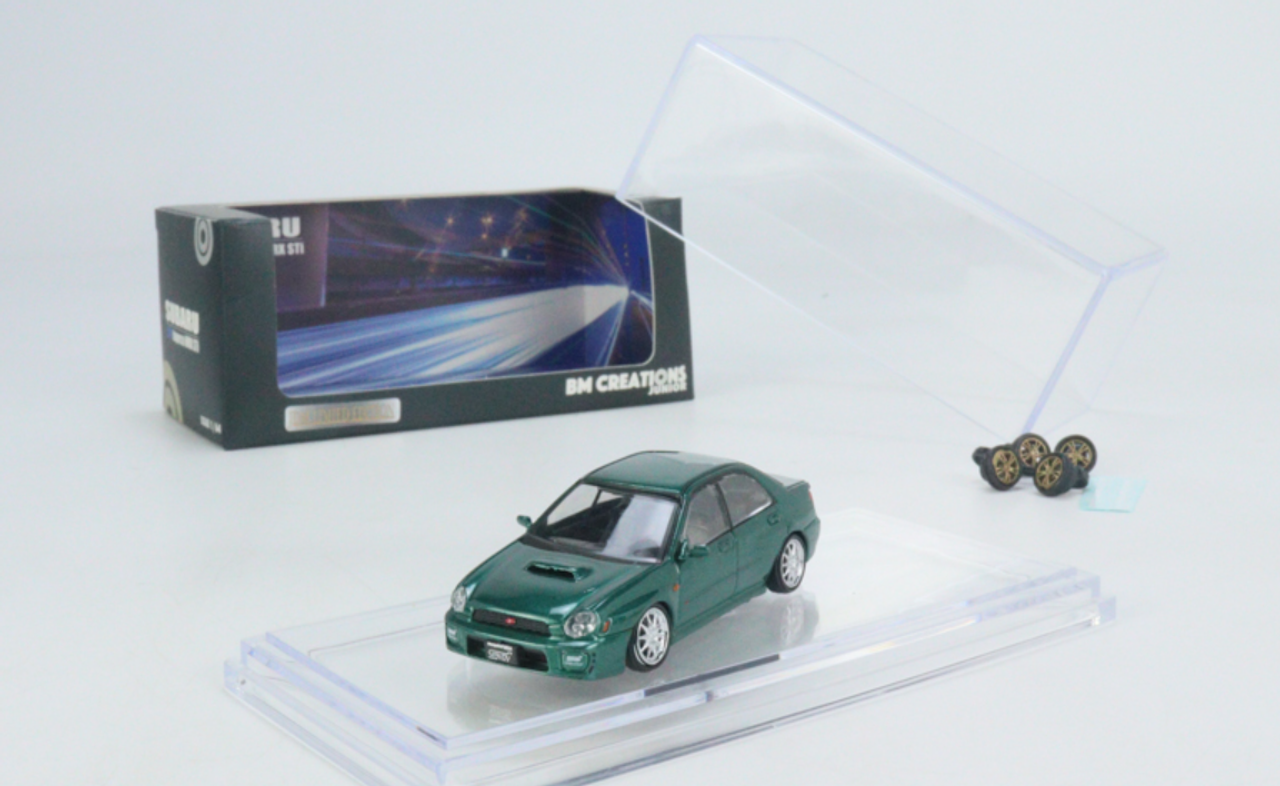 1/64 BM Creations Subaru 2001 Impreza WRX -Custom Green -JDM