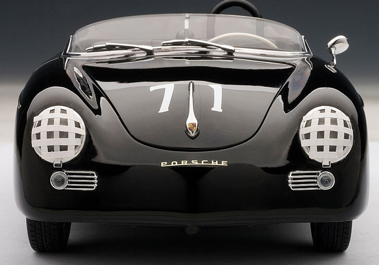 1/18 AUTOart Porsche 356 1600 Super SPEEDSTER #71 STEVE MCQUEEN VERSION (BLACK) Diecast Car Model 77866