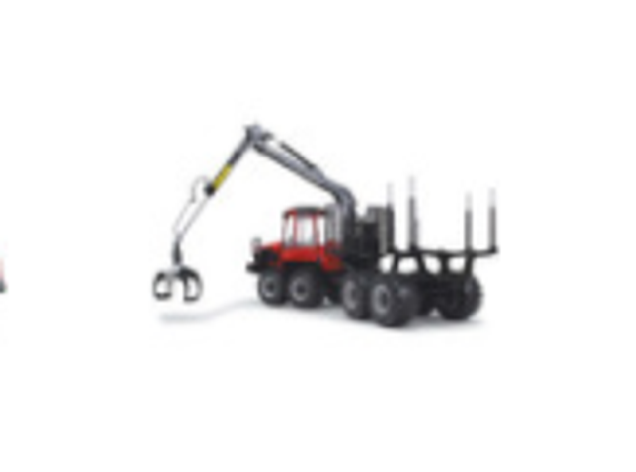 Komatsu 875.1 Forwarder Red and Black 1/32 Diecast Model by First Gear