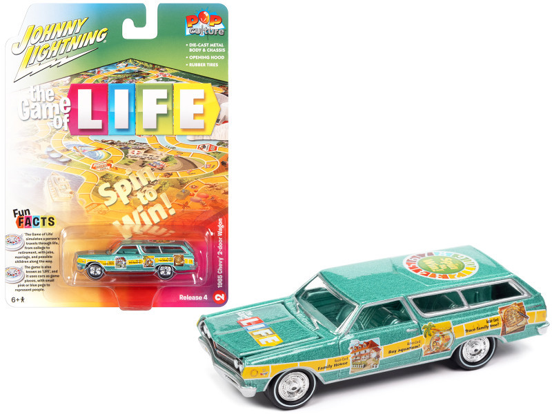 1965 Chevrolet 2-Door Station Wagon Turquoise Metallic 