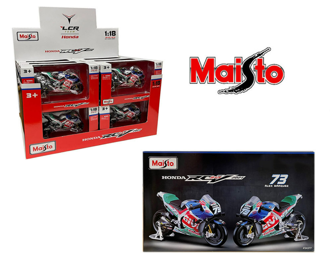 Maisto 1:18 2023 2022 Moto Gp Motorcycle Model Yamaha Ktm Lcr Honda Red  Bull Motogp Racing Team Collectible Bike Miniature Toy