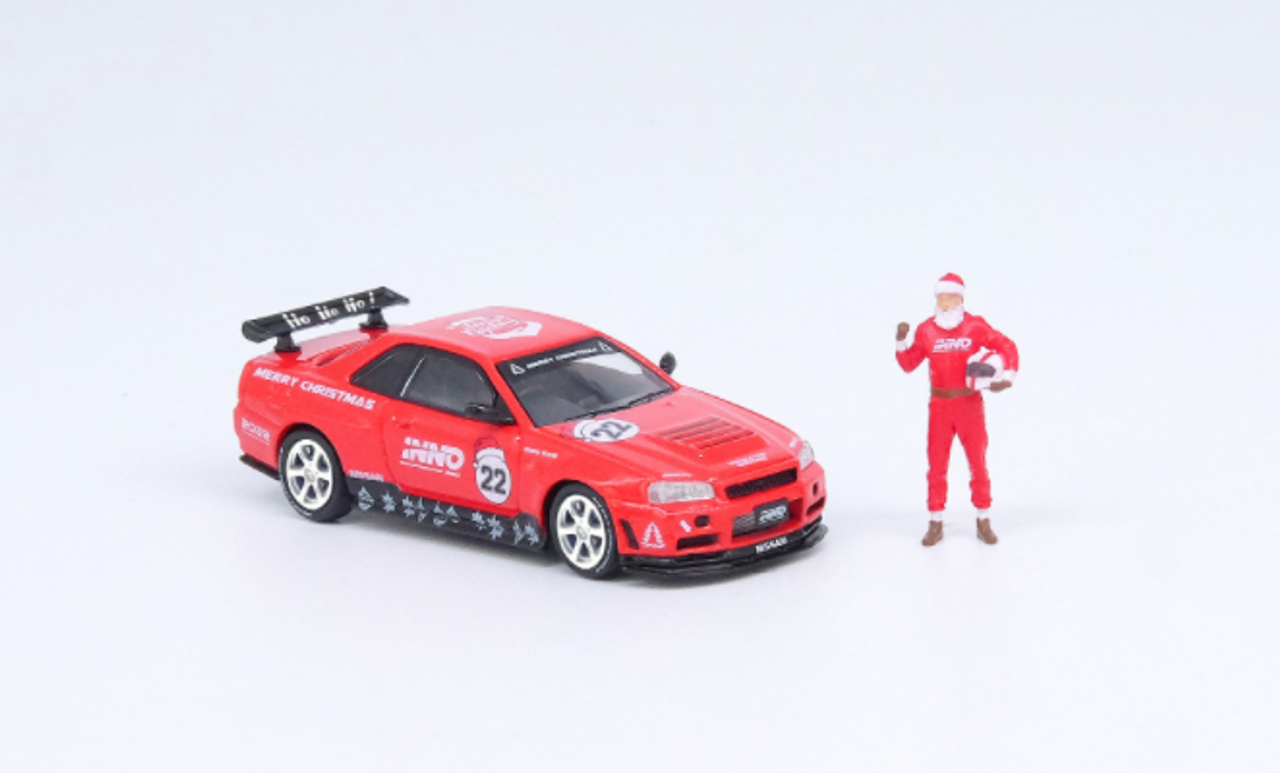 1/64 INNO NISSAN SKYLINE GT-R R34 X‘MAS 22 Special Edtion (Shipped before  Christmas)