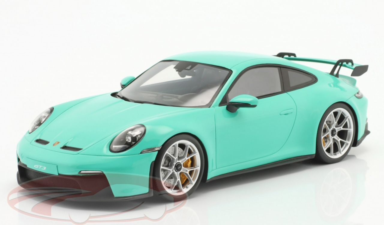 1/18 Dealer Edition 2022 Porsche 911 (992) GT3 (Mint Green) Resin Car Model Limited 222 Pieces