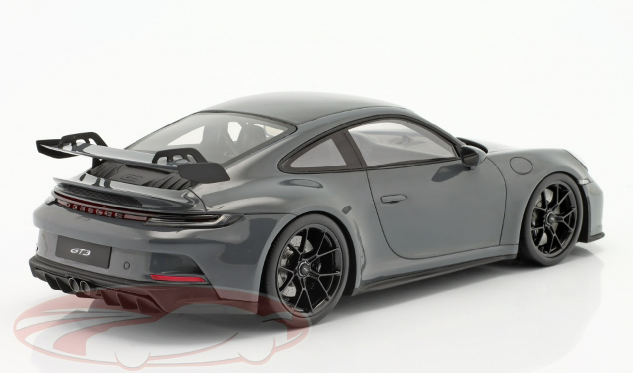 1/18 Dealer Edition 2022 Porsche 911 (992) GT3 (Grigio Telesto Dark Grey) Resin Car Model Limited 222 Pieces