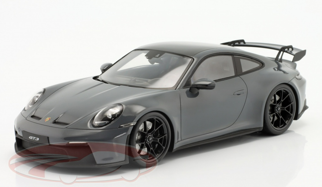 1/18 Dealer Edition 2022 Porsche 911 (992) GT3 (Grigio Telesto Dark Grey) Resin Car Model Limited 222 Pieces