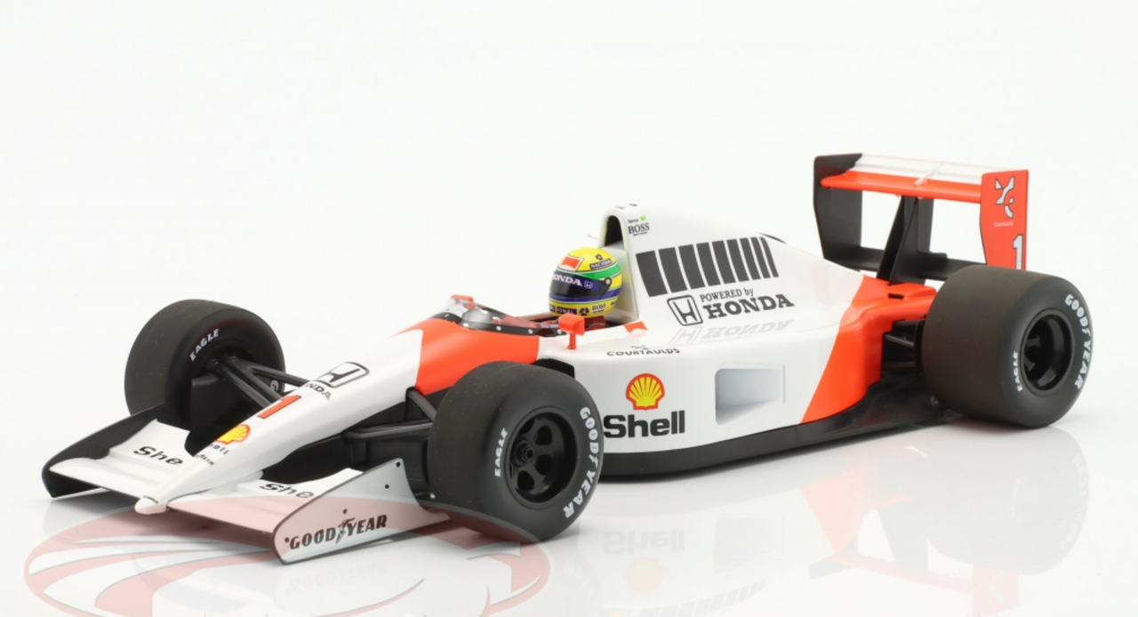 HOT最新作★訳ありMcLaren MP4/6 Senna 1/18 ミニカー 模型★ 乗用車