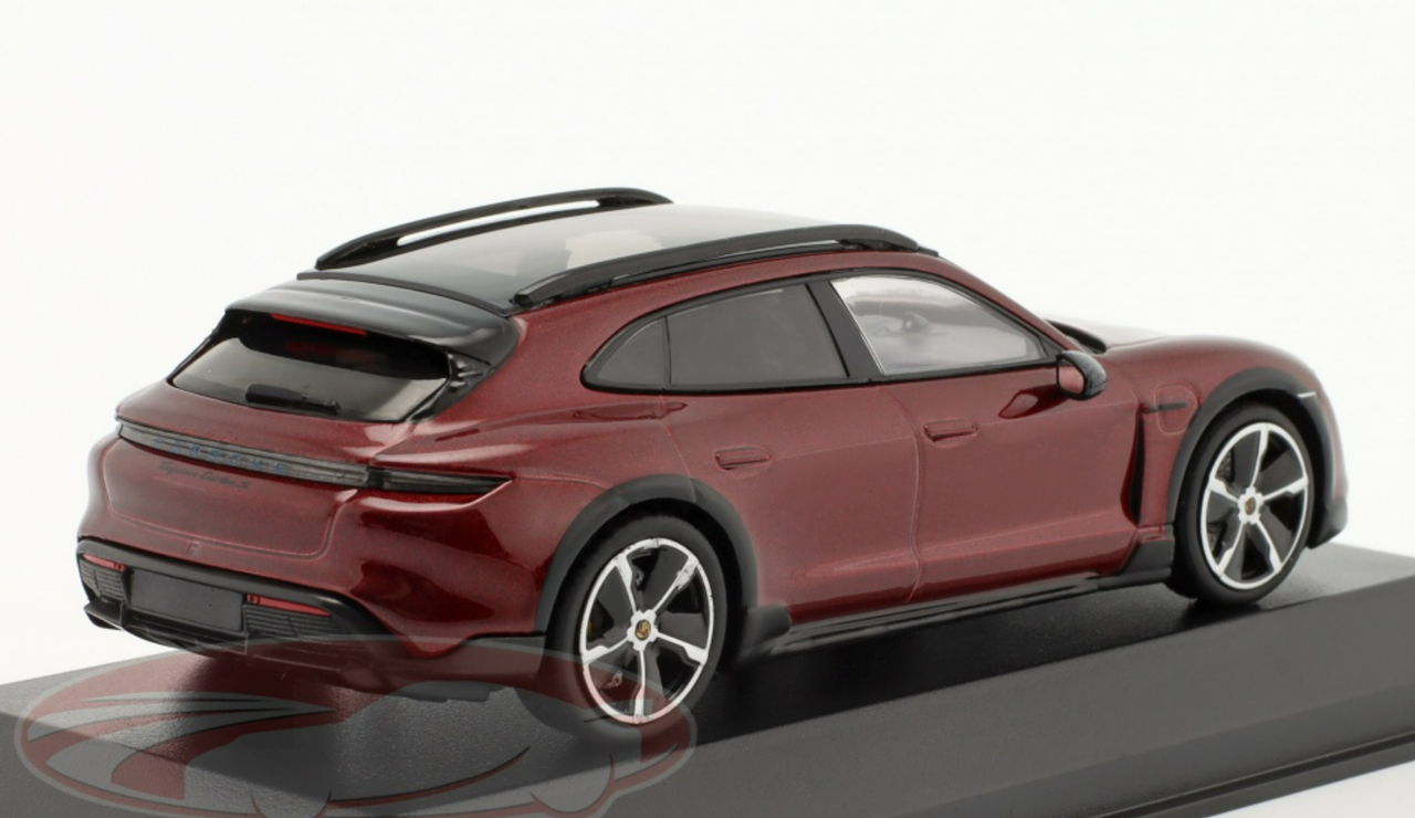 1/43 Minichamps 2022 Porsche Taycan Cross Turismo Turbo S (Cherry Metallic Red) Car Model