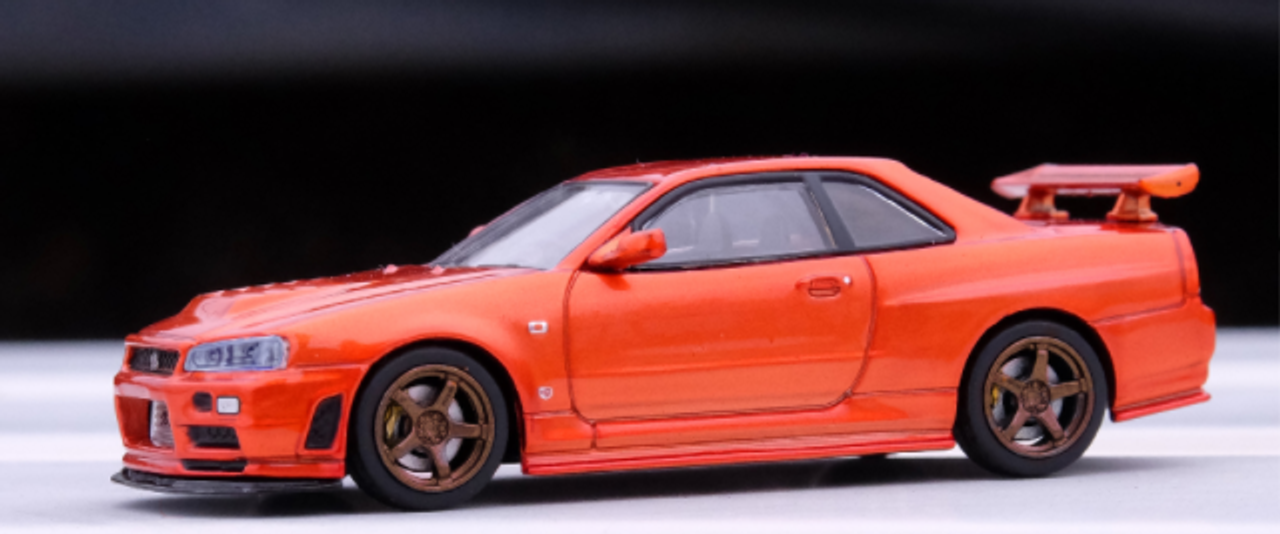 1/64 INNO NISSAN SKYLINE GT-R (R34) R-Tune Orange Metallic