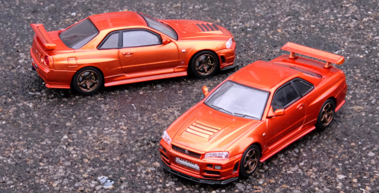 1/64 INNO NISSAN SKYLINE GT-R (R34) R-Tune Orange Metallic