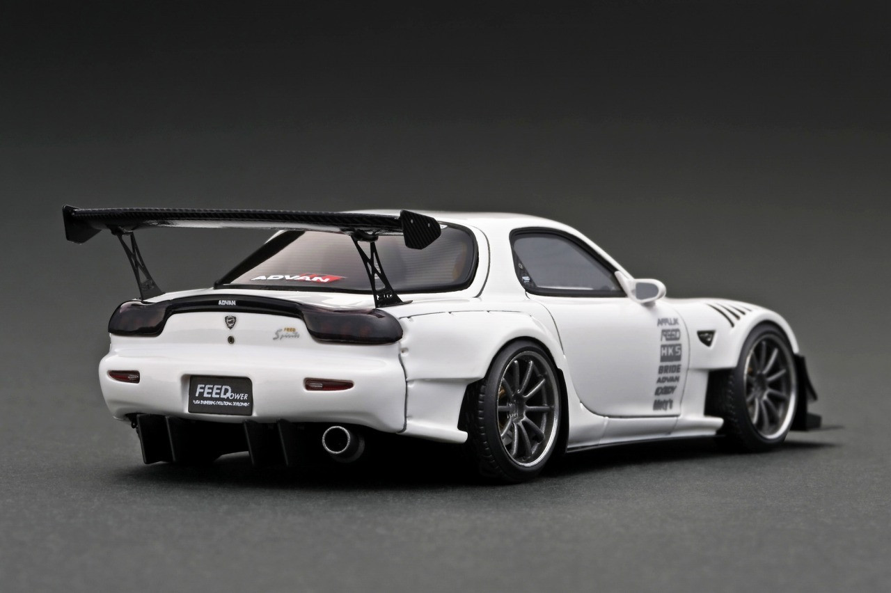 1/43 IG Ignition Model Mazda RX7 RX-7 FEED Afflux GT3 (FD3S) (White) Car  Model