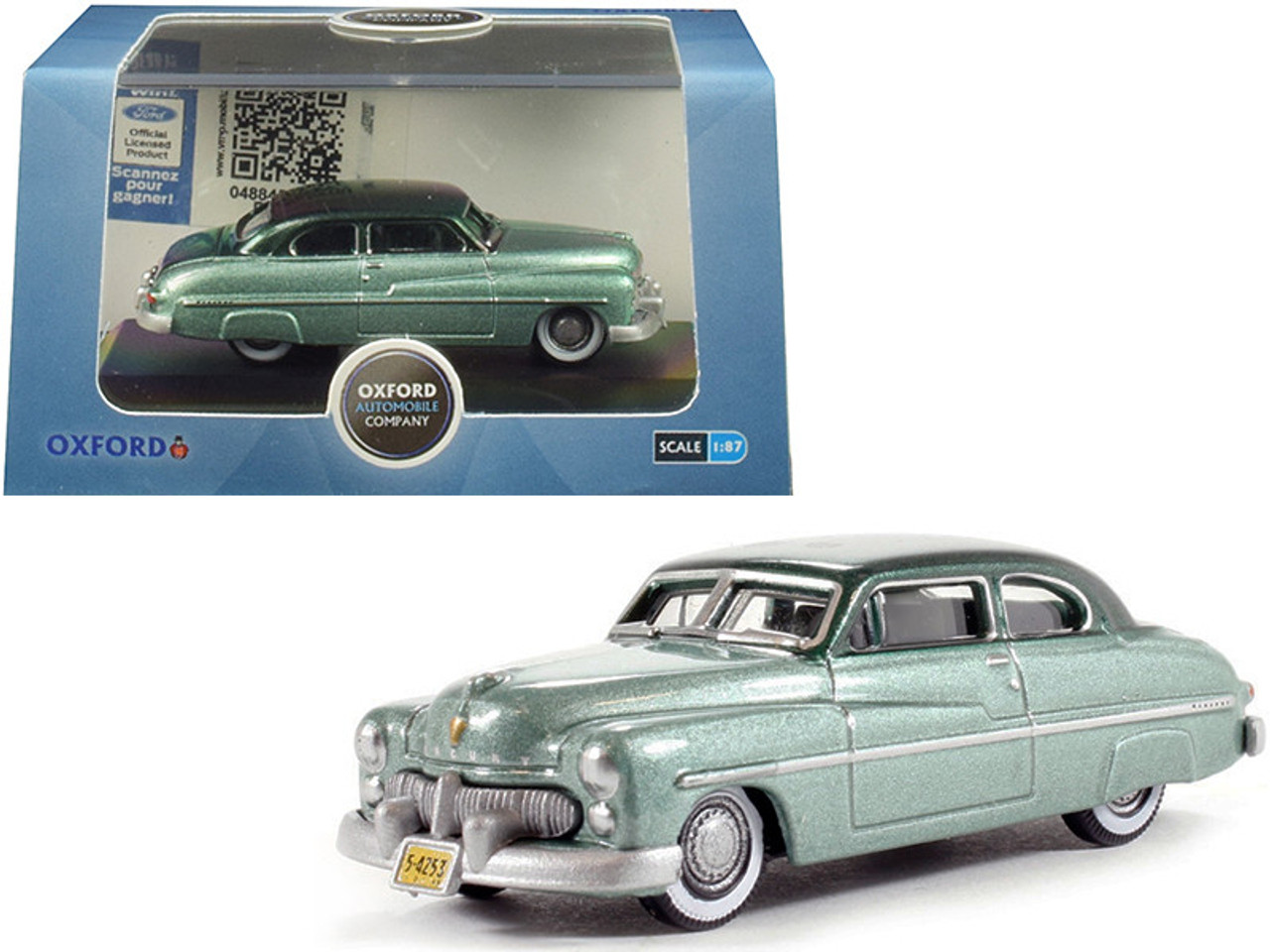 1949 Mercury Coupe Metallic Green with Dark Green Top 1/87 (HO