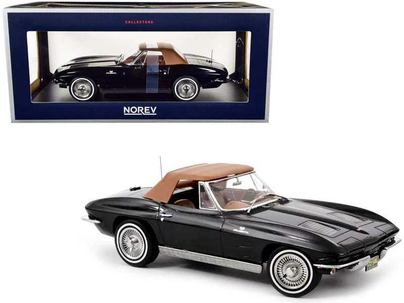 1/18 Norev 1963 Chevrolet Corvette Stingray Cabriolet (Black