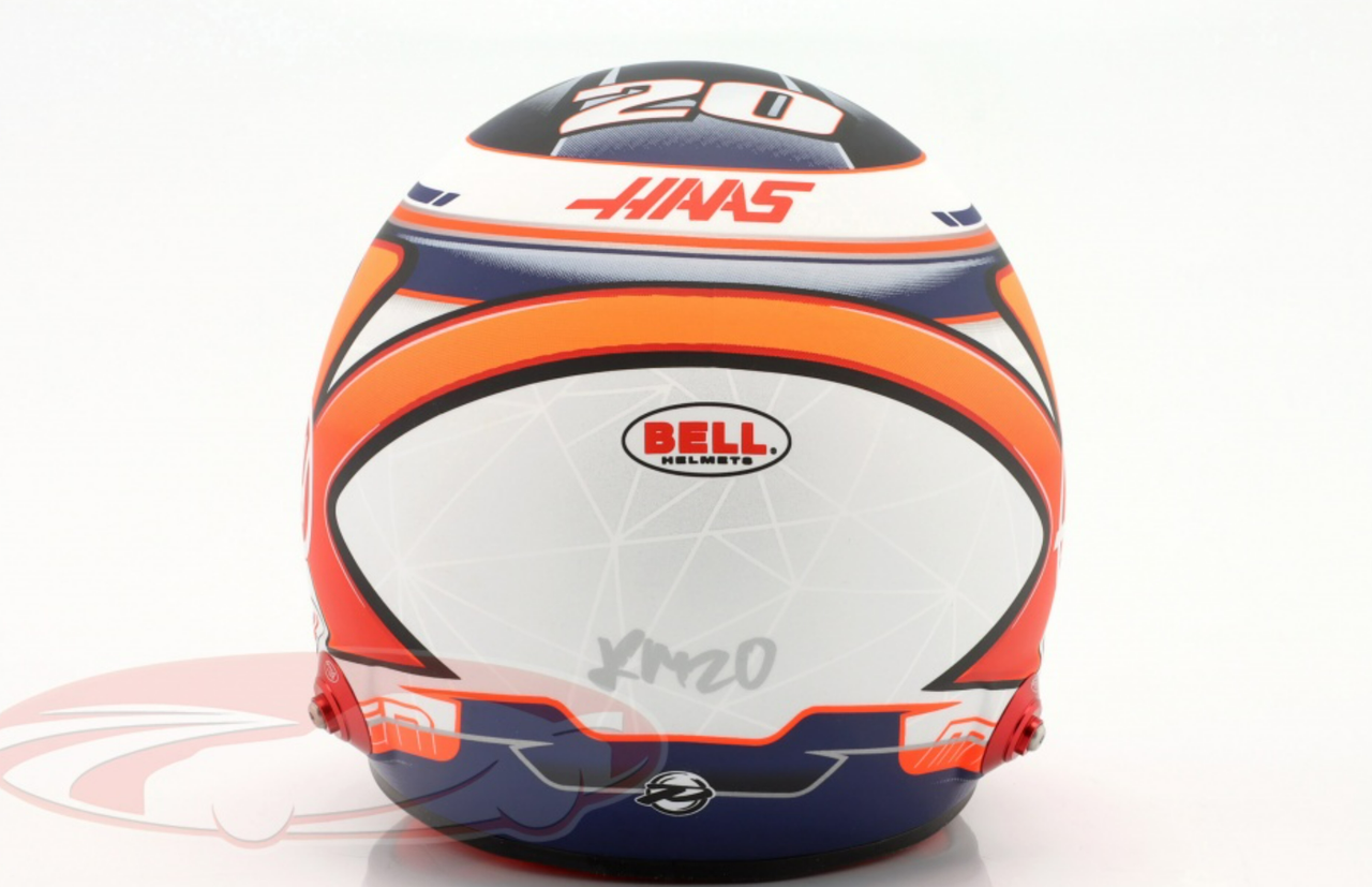 1/2 Bell 2022 Formula 1 Kevin Magnussen #20 Haas Helmet Model