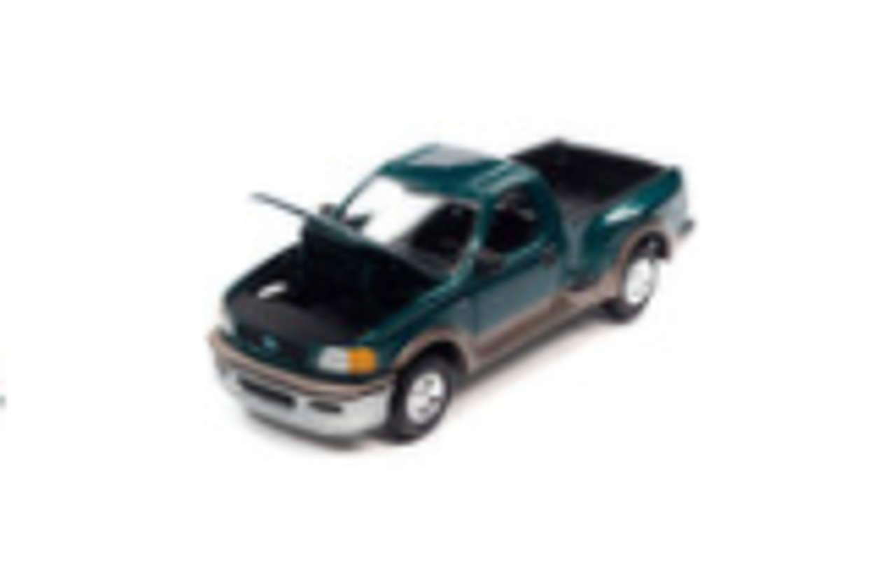 1997 Ford F-150 Pickup Truck Green Metallic and Beige "Racing Champions Mint 2022" Release 2 Limited Edition to 8572 pieces Worldwide 1/64 Diecast Model Car by Racing Champions