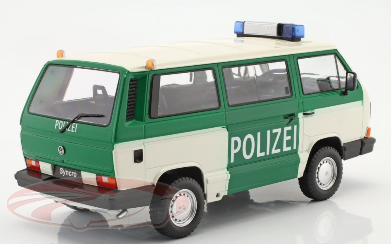 1/18 KK-Scale 1987 Volkswagen VW T3 Syncro Police Car Model