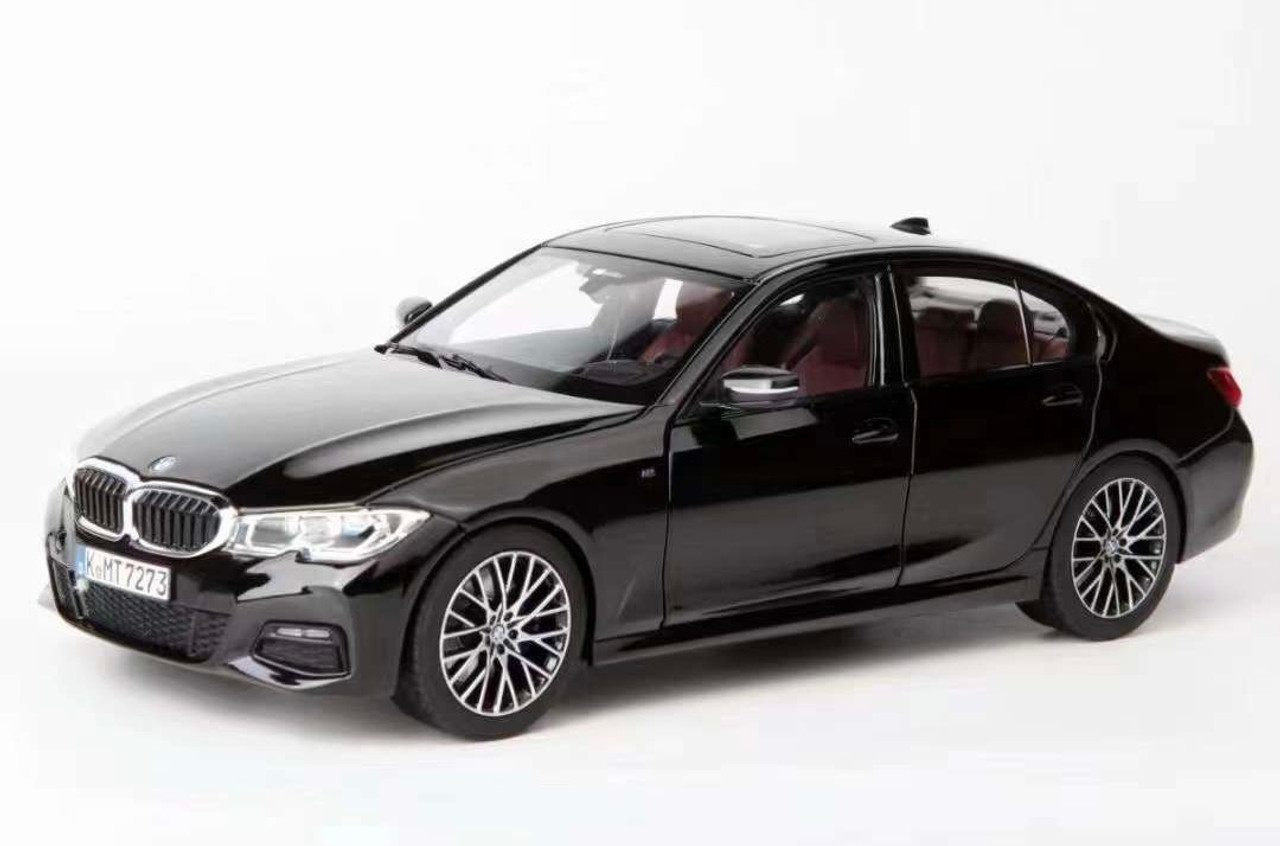 1/18 Norev BMW 3 Series 330i G20 (2019-Present) (Black) Diecast Car Model