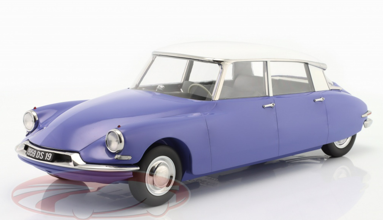 1/12 Norev 1959 Citroen DS 19 (Purple & White) Car Model