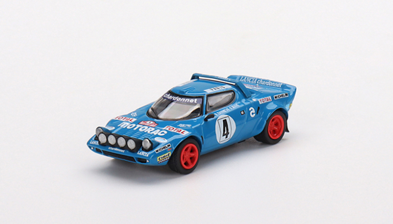 1/64 Mini GT Lancia Stratos HF 1979 Rally MonteCarlo Winner #4 Diecast Car Model