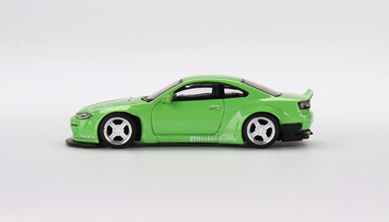 1/64 Mini GT Nissan Silvia Pandem (S15) Green Diecast Car Model