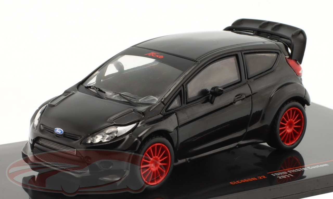 1/43 Ixo 2011 Ford Fiesta MK7 Custom (Black) Car Model